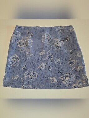 Star City Clothing Co Blue Floral Print Skirt